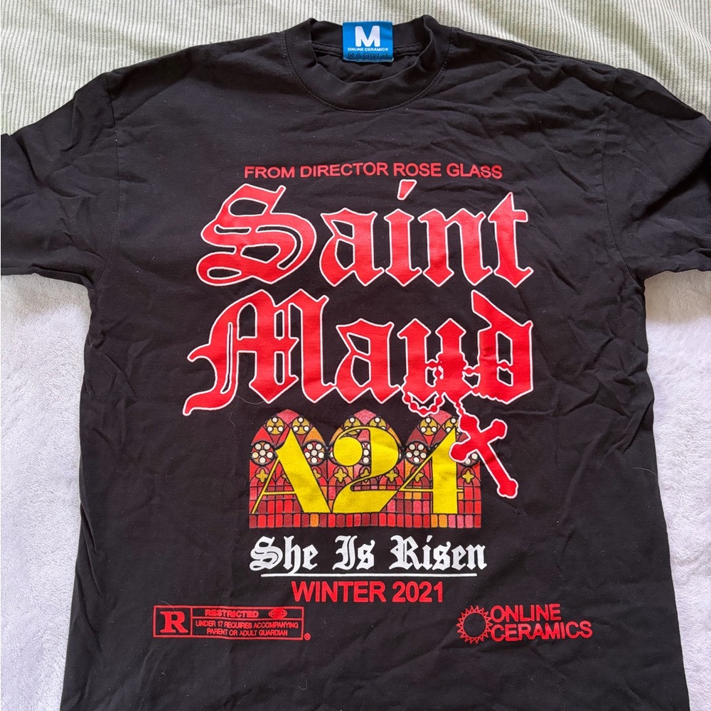 Online Ceramics x A24 Saint Maud Graphic Tee - Black & Red